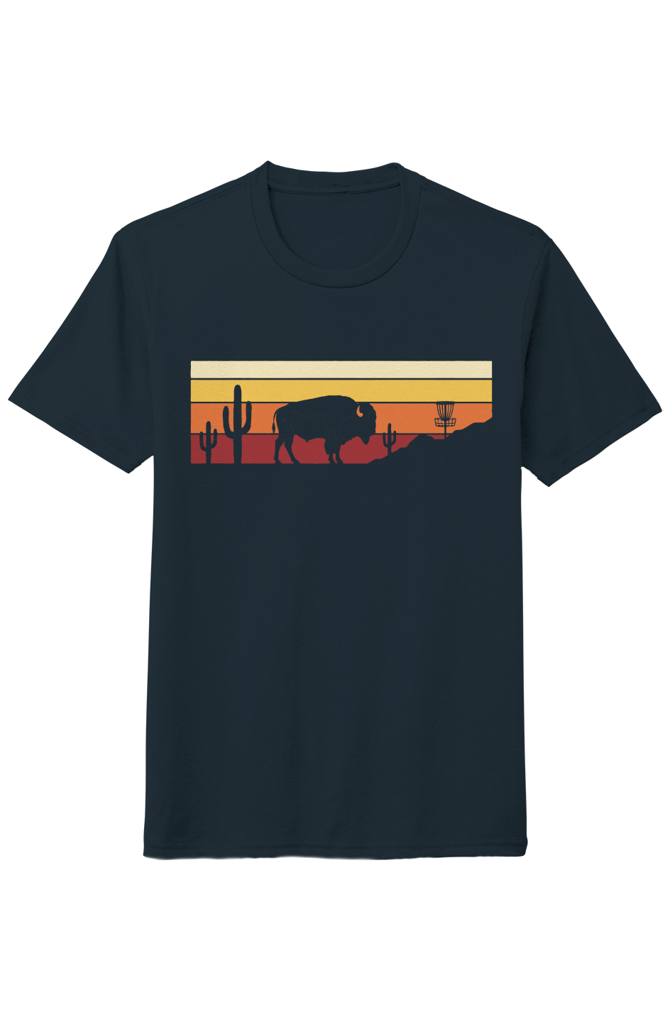 Mando Brand Ridge in the Desert graphic tee in New Navy