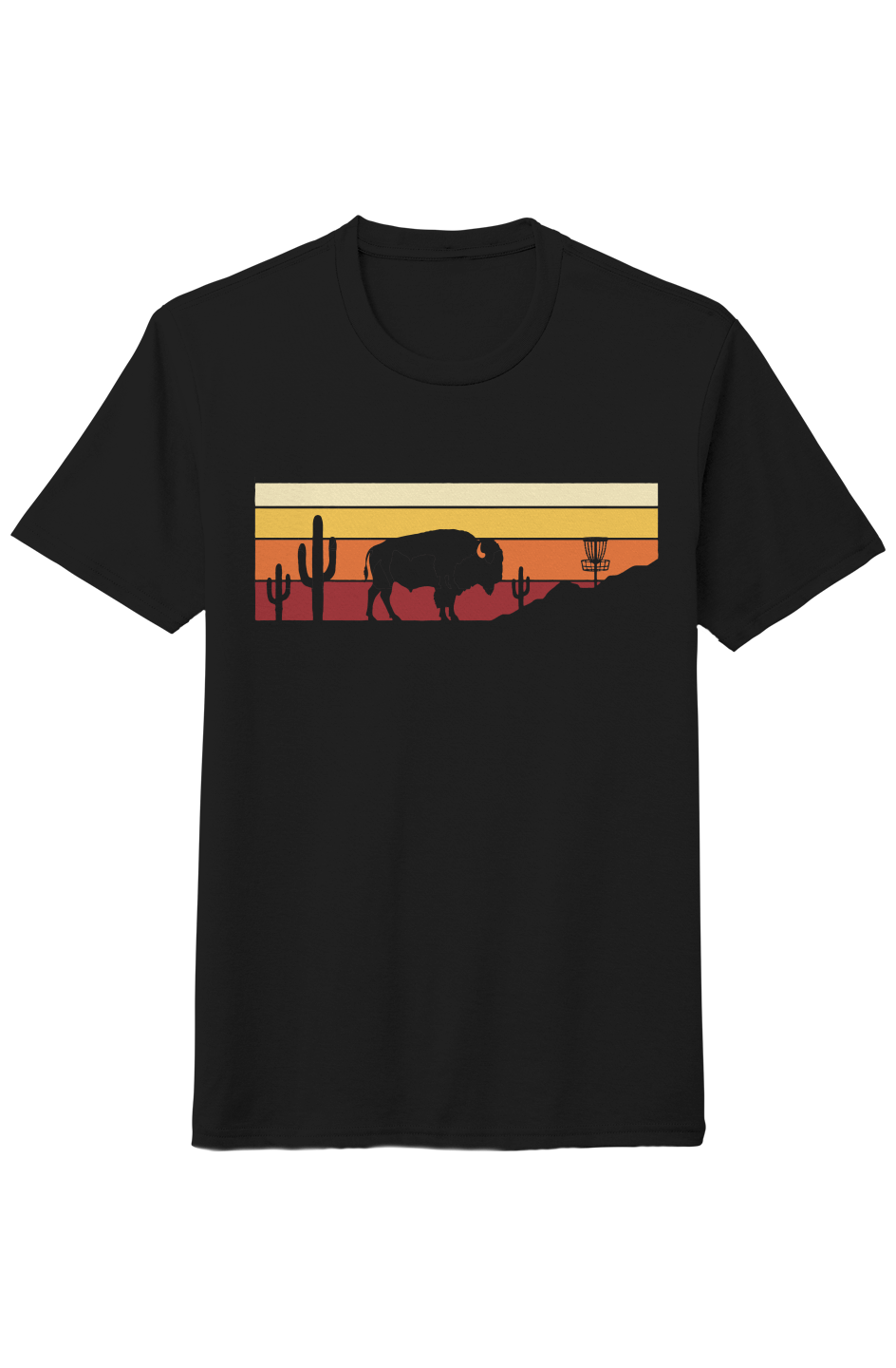 Mando Brand Ridge in the Desert graphic tee in Black