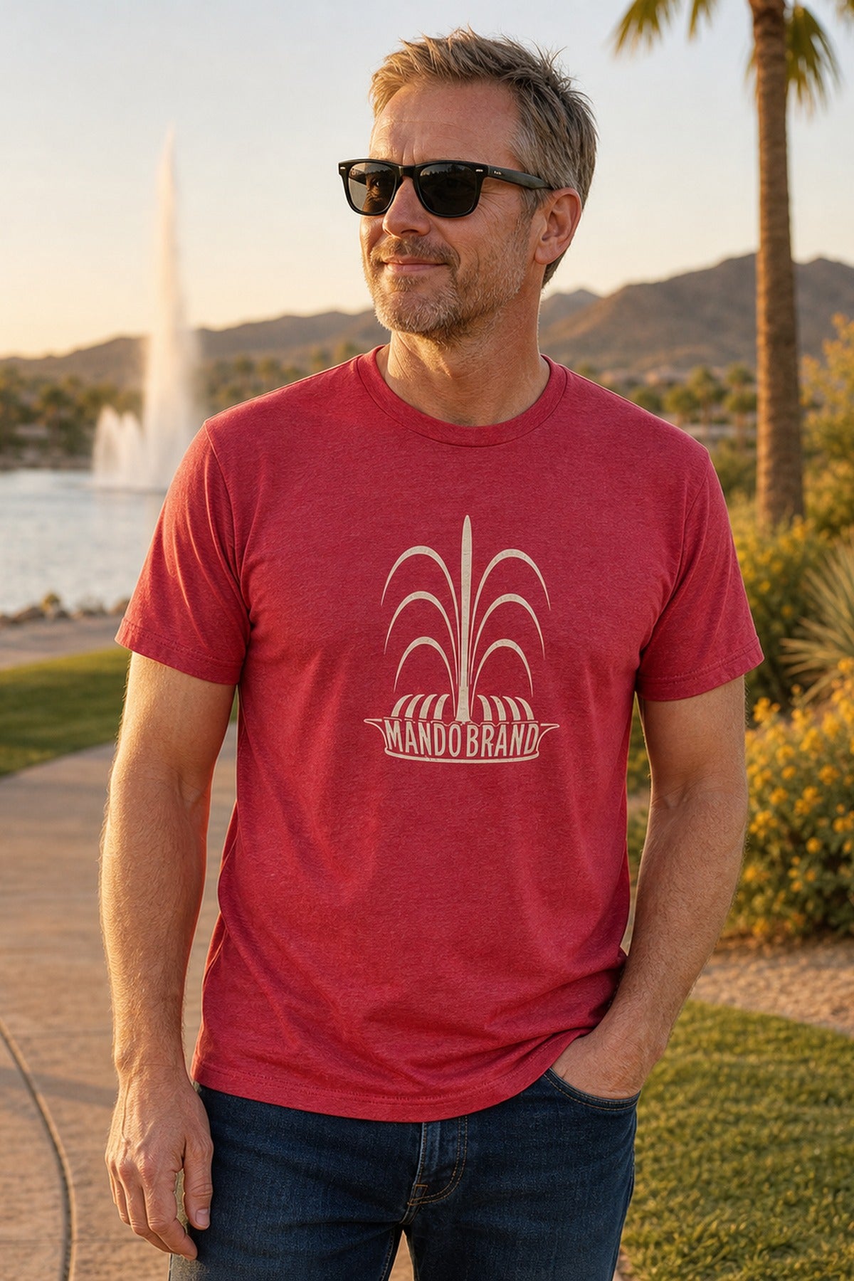 The Fountain — Vintage Red