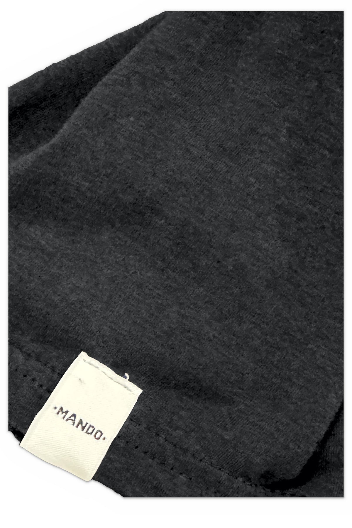 Mando Brand Co. woven sleeve label